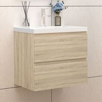 Biubiubath - Badezimmer Badmöbel-Set 60cm Unterschrank mit keramik dick waschtisch 2 Schubladen Eiche Matt soft close Selbstmontierter Biubiubath - Badezimmer Badmöbel-Set 60cm Unterschrank mit keramik dick waschtisch 2 Schubladen Eiche Matt soft close Selbstmontierter von BIUBIUBATH