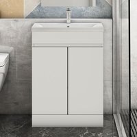 Biubiubath - Badmöbel Set 60 cm Unterschrank mit Weiß keramik dick waschtisch Unterschrank mit Weiß Biubiubath - Badmöbel Set 60 cm Unterschrank mit Weiß keramik dick waschtisch Unterschrank mit Weiß von BIUBIUBATH