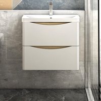 Badmöbel Set 60 cm Unterschrank Geräuschlos Eiche Weiß Unterschrank mit Waschtisch Badmöbel Set 60 cm Unterschrank Geräuschlos Eiche Weiß Unterschrank mit Waschtisch von BIUBIUBATH