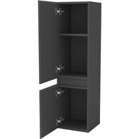 Biubiubath - Hochschrank Hängeschrank Soft-Close Badschrank Badezimmer Schrank Anthrazit Matt 110 cm von BIUBIUBATH