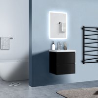 Biubiubath - Unterschrank 2 Schubladen Schwarz Hochglanz soft close 50cm Badezimmermöbel Set Selbstmontierter Unterschrank Mineralguss waschtisch Biubiubath - Unterschrank 2 Schubladen Schwarz Hochglanz soft close 50cm Badezimmermöbel Set Selbstmontierter Unterschrank Mineralguss waschtisch von BIUBIUBATH