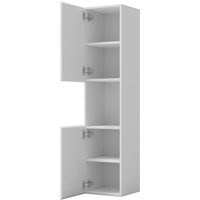 Hochschrank Hängeschrank Soft-Close Badschrank Badezimmer Schrank Weiß Matt 130 cm Hochschrank Hängeschrank Soft-Close Badschrank Badezimmer Schrank Weiß Matt 130 cm von BIUBIUBATH