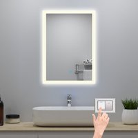 Led Badspiegel 50x70cm mit Beschlagfrei Speicherfunktion 3 Lichtfarbe Dimmbar Honrizontal/Vertikal ce IP44 Led Badspiegel 50x70cm mit Beschlagfrei Speicherfunktion 3 Lichtfarbe Dimmbar Honrizontal/Vertikal ce IP44 von BIUBIUBATH