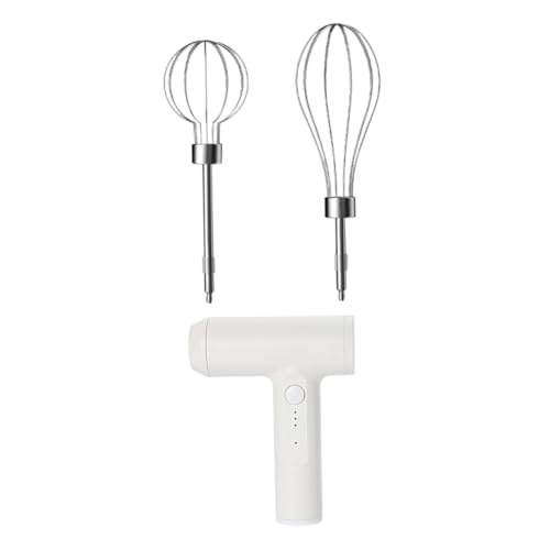 BIUDECO 1 Satz Elektrischer Eierschläger Automatisch Aufschäumer Aus Edelstahl Kabelloser Schäumer Abnehmbarer Schneebesen Milchschläger Handmixer Handheld Weiß Rostfreier Stahl Wasserhahn von BIUDECO