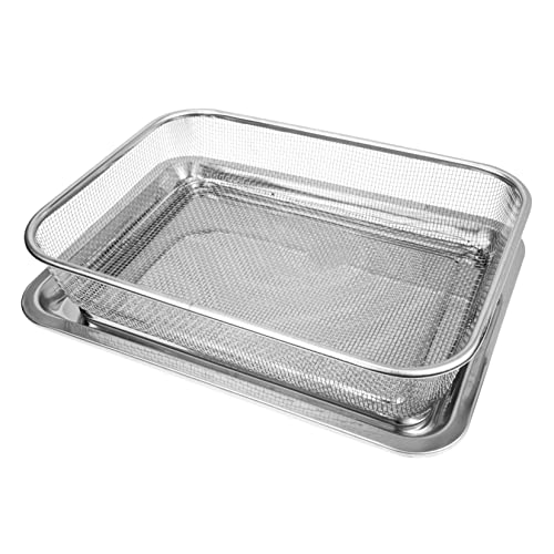 BIUDECO 1 Satz Frittierkorb mit Antihaft Beschichtung zum Abtropfen von Pommes Gemüse und für Heißluftfritteuse und Snacks BIUDECO 1 Satz Frittierkorb mit Antihaft Beschichtung zum Abtropfen von Pommes Gemüse und für Heißluftfritteuse und Snacks von BIUDECO