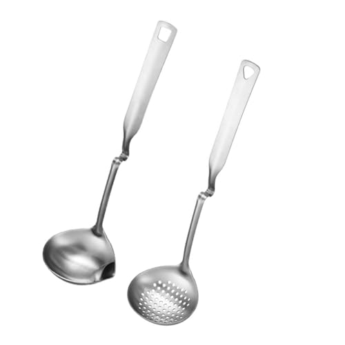 BIUDECO 1 Satz Teiliges Straining Ladle mit Langer Handhabung für Abgießen von Öl und für Suppen Saucen und BIUDECO 1 Satz Teiliges Straining Ladle mit Langer Handhabung für Abgießen von Öl und für Suppen Saucen und von BIUDECO