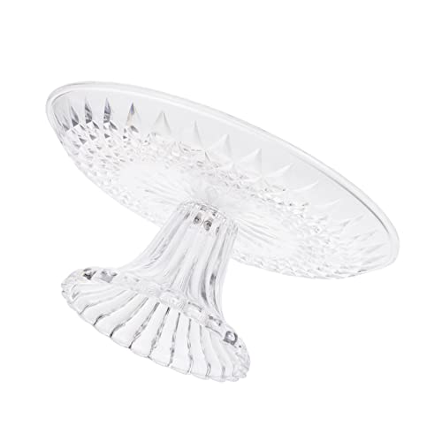 BIUDECO 1 Stück Transparente Fruchtplatte Dessertständer für Hochzeiten Partys Ktv Zuhause Multifunktionale Servierplatte für Obst Kuchen Snacks von BIUDECO