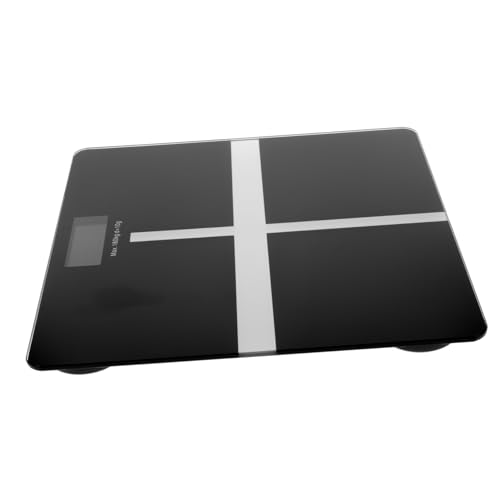BIUDECO 1 Stück USB Körperwaage mit Präziser Messfunktion Wiederaufladbare Digitale Haushaltswaage Schwarz für Fitness Management und Gewichtsüberwachung von BIUDECO