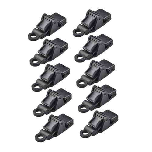 BIUDECO 10 Stück Camping Zeltklammern aus Robustem PP wasserdichte Planenbefestigung mit Pressverschluss Tarp Spanner für Outdoor Pool Zelte Einfache Montage Langlebig und Bruchfest von BIUDECO