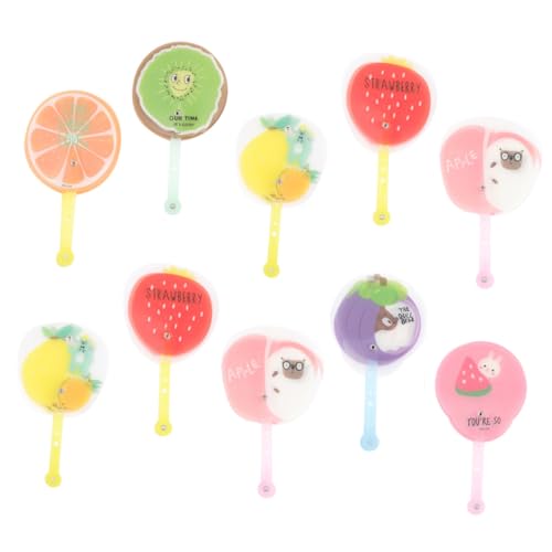 BIUDECO 10 Stück Faltbare Handfächer mit Cartoon Fruchtmuster Handheld Fächer für Sommerfestivals Hochzeiten und Kindergeburtstage als Kleine BIUDECO 10 Stück Faltbare Handfächer mit Cartoon Fruchtmuster Handheld Fächer für Sommerfestivals Hochzeiten und Kindergeburtstage als Kleine von BIUDECO