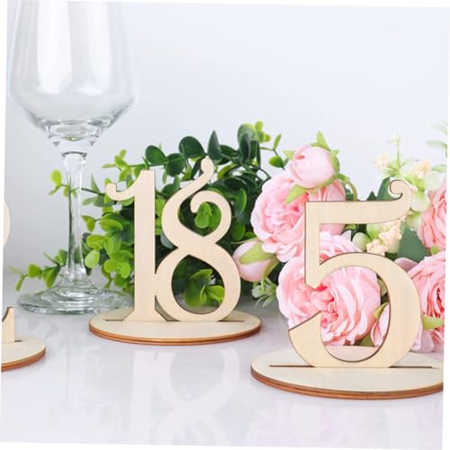 BIUDECO 10 Stück Teiliges Holz Tischnummern mit Sockel Rustikale Runde Tischnummern für Hochzeiten Restaurants und Partys Kreative Sitzplatzschilder zur Einfachen Gästezuweisung und BIUDECO 10 Stück Teiliges Holz Tischnummern mit Sockel Rustikale Runde Tischnummern für Hochzeiten Restaurants und Partys Kreative Sitzplatzschilder zur Einfachen Gästezuweisung und von BIUDECO