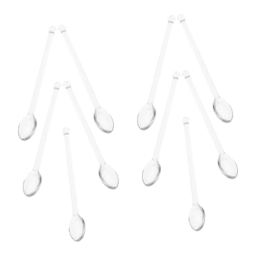 BIUDECO 10 Stück Teiliges Transparente Glasrührlöffel Stilvolle Vielseitige Teelöffel und Kaffeerührer für Tee Kaffee Milch Einfach zu Reinigen Elegant für Zuhause und Party BIUDECO 10 Stück Teiliges Transparente Glasrührlöffel Stilvolle Vielseitige Teelöffel und Kaffeerührer für Tee Kaffee Milch Einfach zu Reinigen Elegant für Zuhause und Party von BIUDECO
