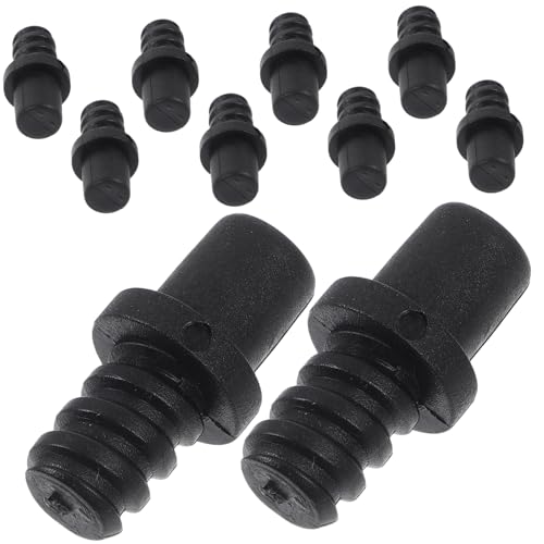 BIUDECO 10Stücke Toilettenbürstengriff Adapter Ergonomische Verbindungsstücke für Wc Bürsten Langlebige Kunststoffmaterialien Geeignet für Verschiedene Toilettenbürsten von BIUDECO
