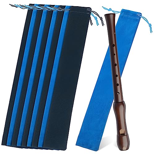 BIUDECO Flötentasche 10 Stück Aufbewahrungstasche Für Blockflöte Klarinette Trommelstöcke Weich Und Wiederverwendbar Mit Kordelzugverschluss 37x6cm 5 Schwarz 5 Blau BIUDECO Flötentasche 10 Stück Aufbewahrungstasche Für Blockflöte Klarinette Trommelstöcke Weich Und Wiederverwendbar Mit Kordelzugverschluss 37x6cm 5 Schwarz 5 Blau von BIUDECO