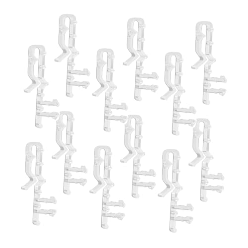 BIUDECO 12 Stück Transparente Blind Valance Clips Einfache Installation für Jalousien Einsetzbar für Heimwerkerprojekte Passend für Jalousien von BIUDECO