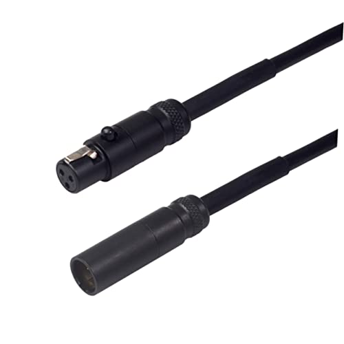 BIUDECO 1M Mini Xlr Verlängerungskabel Mikrofonkabel für DSLR und Videokameras Schwarz Flexibles Design Hohe Biegefestigkeit Signalübertragung Langlebiges Material von BIUDECO