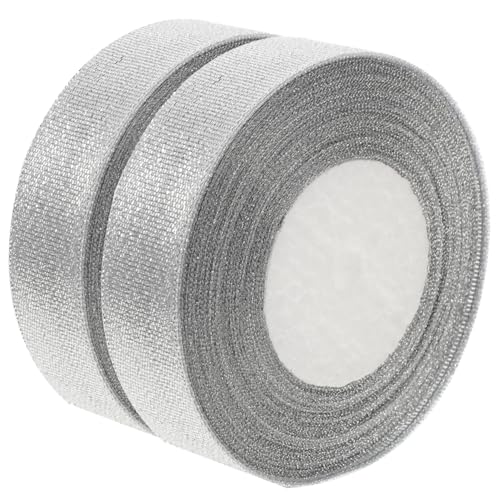 BIUDECO 2 Rollen Bast Geschenkband Breit Zuschneidbar Glänzend für DIY Geschenkverpackung Hochzeitsdeko Bastelarbeiten Partydekoration und Handwerksprojekte von BIUDECO