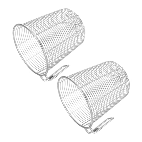BIUDECO 2 Stück Edelstahl Besteckhalter mit Abtropfsystem Hängender Küchenorganizer für Essstäbchen Löffel und Besteck Platzsparend und Spülmaschinenfest Praktischer Besteckkorb für Kleine von BIUDECO
