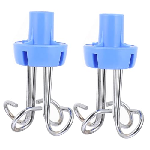 BIUDECO 2 Stück Edelstahl Infusionsständer Haken Robuste senkrechte Halterung für Infusionsflaschen Einfache Installation Langlebige medizinische und Krankenhauszubehörteile von BIUDECO