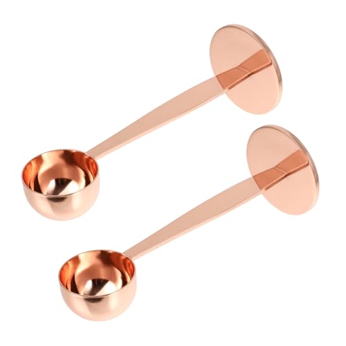 BIUDECO 2 Stück Edelstahl Kaffeeportionierer Espressolöffel und Tamper Rosa Gold Doppelseitig zum Messen und von Kaffeepulver Robust und Rostfrei für Präzises Kaffeewerkzeug BIUDECO 2 Stück Edelstahl Kaffeeportionierer Espressolöffel und Tamper Rosa Gold Doppelseitig zum Messen und von Kaffeepulver Robust und Rostfrei für Präzises Kaffeewerkzeug von BIUDECO