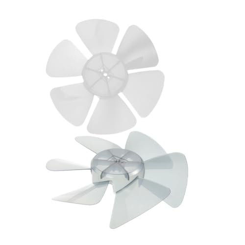 BIUDECO 2 Stück Fanblätter für Tischventilatoren Design aus Kompatibel mit Standventilatoren Einfache Montage Langlebige Ersatzteile für Haushaltsventilatoren Transparent Transparent von BIUDECO