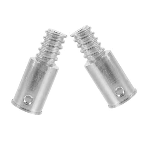 BIUDECO 2 Stück Metall Gewindeende Adapter für Besenstiel Verlängerung Stange Langlebiger American Style Gewindeadapter Kompatibel mit Metallstangen Geeignet für Haushalt und Gewerbe von BIUDECO
