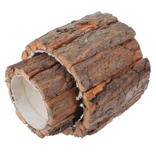 BIUDECO 2 Stück Rustikaler Pflanztopf aus Holzrinde Wasserdichter Übertopf für Sukkulenten Kleiner Landhausstil Blumentopf für Indoor Dekoration und Blumenarrangements von BIUDECO