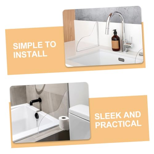 BIUDECO 2 Stück Spritzschutz für Badewanne Waschbecken Transparente Wasserbarriere mit Rutsch Design Kindersicherer Spritzschutz für Dusche und Bad BIUDECO 2 Stück Spritzschutz für Badewanne Waschbecken Transparente Wasserbarriere mit Rutsch Design Kindersicherer Spritzschutz für Dusche und Bad von BIUDECO