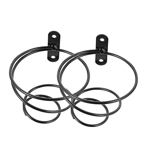 BIUDECO 2 Stück Teiliges Wand Weinregal aus Metall Spiralförmiger Weinflaschenhalter Platzsparend Robust und Dekorativ Geeignet für Küche Bar Restaurants zur Stilvollen Weinlagerung und von BIUDECO