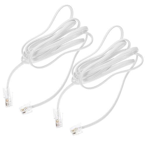 BIUDECO 2 Stück Teiliges zu Adapterkabel Telefonleitung Ethernet Stabile Verbindung Schnelle Übertragung Einfache Installation für Telefon Fax Router Büro und Zuhause von BIUDECO
