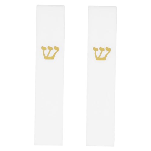 BIUDECO 2 Stück Weiße Resin Mezuzah für Türrahmen Einfach Montierbarer Jüdischer Wand Schrein Vielseitig für Türpfosten und Wände Dekoratives Segenssymbol für Innen und Außenbereich BIUDECO 2 Stück Weiße Resin Mezuzah für Türrahmen Einfach Montierbarer Jüdischer Wand Schrein Vielseitig für Türpfosten und Wände Dekoratives Segenssymbol für Innen und Außenbereich von BIUDECO