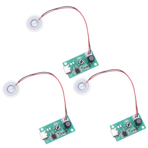 BIUDECO 3 Stück Mini USB Luftbefeuchter Zerstäuber mit Atomisierungsscheibe Tragbares Nebelgerät für DIY Projekte Zimmerpflanzen Dekorative Wasserspiele Kompakte Befeuchter Zubehör von BIUDECO