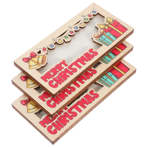 BIUDECO 3 Stück Teiliges Weihnachts Geldhalter aus Stabilem Holz mit Festlichem Muster Kompakter Leichter Diy Bargeldhalter und Kartenorganizer für Weihnachtsfeiern und Persönliche BIUDECO 3 Stück Teiliges Weihnachts Geldhalter aus Stabilem Holz mit Festlichem Muster Kompakter Leichter Diy Bargeldhalter und Kartenorganizer für Weihnachtsfeiern und Persönliche von BIUDECO