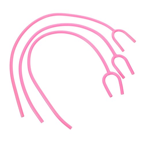 BIUDECO 3 Stück Verlängerungsschläuche aus Robustem Material Ersatzrohre in Klassischem Rosa Langlebiges Zubehör für Medizinische Anwendungen in Praxis und Untersuchung von BIUDECO
