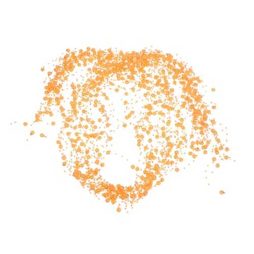 BIUDECO 30 Stück Künstliche Perlenkette Simulierte Perlen für Hochzeitsdekoration DIY Bastelprojekte Tischdeko und Vase Orange Langlebig und Elegant von BIUDECO