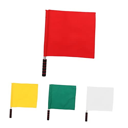 BIUDECO 4 Stück Schiedsrichterflaggen Signalflaggen für Sportveranstaltungen Leicht zu Tragen Rutschfester Griff Bunte Farben für Optimale Sichtbarkeit für Fußball und Leichtathletik BIUDECO 4 Stück Schiedsrichterflaggen Signalflaggen für Sportveranstaltungen Leicht zu Tragen Rutschfester Griff Bunte Farben für Optimale Sichtbarkeit für Fußball und Leichtathletik von BIUDECO