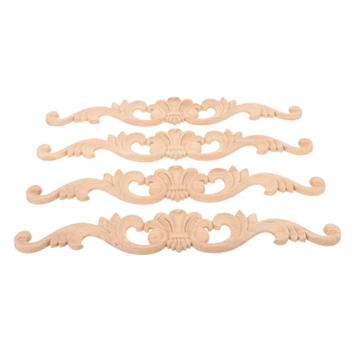 BIUDECO 4 Stück Teiliges Holz Möbel Eckapplikationen Unlackiert Holzschnitzerei DIY Dekorative Aufkleber für Tür Schrank Kommode Wohnzimmer Schlafzimmer Wanddeko BIUDECO 4 Stück Teiliges Holz Möbel Eckapplikationen Unlackiert Holzschnitzerei DIY Dekorative Aufkleber für Tür Schrank Kommode Wohnzimmer Schlafzimmer Wanddeko von BIUDECO