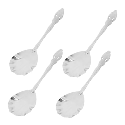BIUDECO 4 Stück Teiliges Muschel Löffel Multifunktionale Teelöffel für Desserts Eiscreme Küchenutensil für Servieren und Leicht zu Reinigen und Langlebig für Suppen und BIUDECO 4 Stück Teiliges Muschel Löffel Multifunktionale Teelöffel für Desserts Eiscreme Küchenutensil für Servieren und Leicht zu Reinigen und Langlebig für Suppen und von BIUDECO