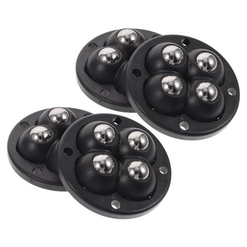 BIUDECO 4 Stück Teiliges Selbstklebende Geräuschlose Drehbare Möbelrollen mit Schwarzen Stahlkugeln Kleine Glatte Lenkrollen für Aufbewahrungsboxen Einfache Montage ohne Bohren Robust und BIUDECO 4 Stück Teiliges Selbstklebende Geräuschlose Drehbare Möbelrollen mit Schwarzen Stahlkugeln Kleine Glatte Lenkrollen für Aufbewahrungsboxen Einfache Montage ohne Bohren Robust und von BIUDECO
