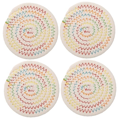 BIUDECO 4 Stücke Einfache Tisch Pad Tischset Wärmedämmung Matte Westlichen Lebensmittel Pad Und Leicht Zu Reinigen von BIUDECO