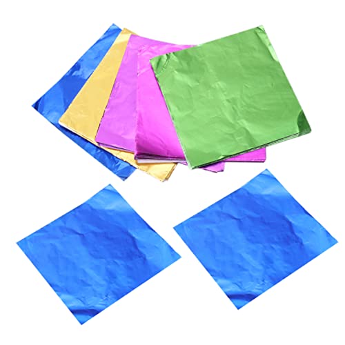BIUDECO 5 Packungen Lebensmittelechtes Aluminiumfolienpapier Glatte Oberfläche Geschenkverpackung für Schokolade Bonbons Pralinen Partydekoration Verpackungspapier BIUDECO 5 Packungen Lebensmittelechtes Aluminiumfolienpapier Glatte Oberfläche Geschenkverpackung für Schokolade Bonbons Pralinen Partydekoration Verpackungspapier von BIUDECO