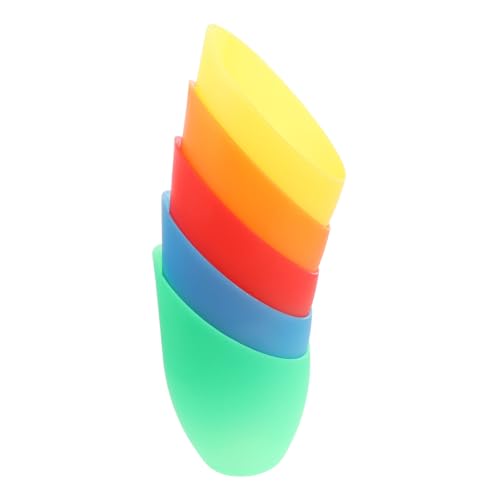 BIUDECO 5 Stück Bunte Kunststoff Lampenschirme Hufeisenform Montageöffnung für Steh und Tischlampen Langlebig Staubschützend Einfache Installation Wohnzimmer Schlafzimmer Esszimmer von BIUDECO