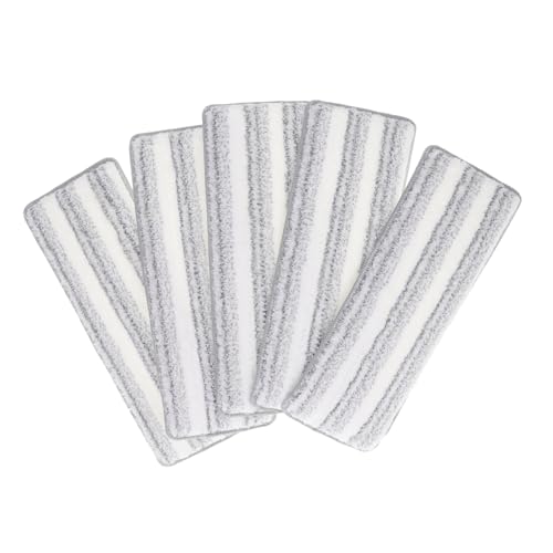 BIUDECO 5 Stück Selbstklebende Mikrofaser Mop Pads mit Harten Streifenbürsten Saugfähige Ersatz Wischmopfkissen für Reveal Mops Waschbar Doppelseitig Geeignet für Holz Fliesen Marmorboden BIUDECO 5 Stück Selbstklebende Mikrofaser Mop Pads mit Harten Streifenbürsten Saugfähige Ersatz Wischmopfkissen für Reveal Mops Waschbar Doppelseitig Geeignet für Holz Fliesen Marmorboden von BIUDECO