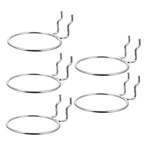 BIUDECO 5 Stück Teiliges Set Metall Pegboard Haken Rund Praktische Lochwand Halter für Becher und Behälter Einfache Montage Vielseitig Einsetzbar für Büro und Haushalt BIUDECO 5 Stück Teiliges Set Metall Pegboard Haken Rund Praktische Lochwand Halter für Becher und Behälter Einfache Montage Vielseitig Einsetzbar für Büro und Haushalt von BIUDECO