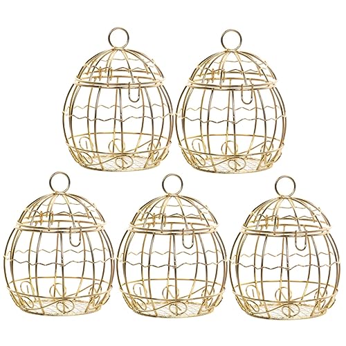 BIUDECO 5 Stück Teiliges Vogelkäfig Süßigkeiten Aufbewahrungsboxen Hohl Gestaltete Geschenkboxen für Hochzeiten Jubiläen und Besondere Anlässe Stabile Eisenkonstruktion Design BIUDECO 5 Stück Teiliges Vogelkäfig Süßigkeiten Aufbewahrungsboxen Hohl Gestaltete Geschenkboxen für Hochzeiten Jubiläen und Besondere Anlässe Stabile Eisenkonstruktion Design von BIUDECO