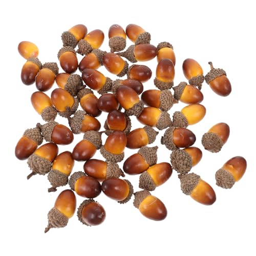 BIUDECO 50 Stück Künstliche Eicheln Dekorationen Naturgetreu für DIY Basteln Weihnachtsbaumschmuck Herbst Tischdeko Rustikale Ornamente für Zuhause und Festlichkeiten BIUDECO 50 Stück Künstliche Eicheln Dekorationen Naturgetreu für DIY Basteln Weihnachtsbaumschmuck Herbst Tischdeko Rustikale Ornamente für Zuhause und Festlichkeiten von BIUDECO