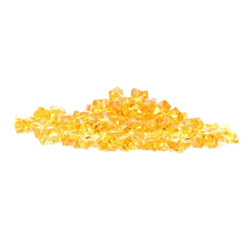 BIUDECO 500 Stück Simulierte Gebrochene Eiskristallsteine Künstliche Eiskiesel Für Zerkleinerte Vasen LED Partys Farbe Klein Kunst Cocktail Durchsichtig Mit Eiswürfelform Acryl von BIUDECO