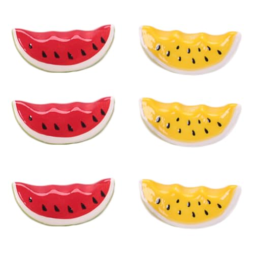 BIUDECO Essstäbchenhalter Aus Keramik mit Wassermelonen- 6-teiliges Set Einzigartiges Design für Esstisch und Küchendekor von BIUDECO
