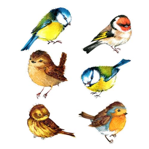 BIUDECO 6stücke Antikollisions-fensteraufkleber Mit Vogel-motiv Statische Glasaufkleber Dekorativer Aufkleber Für Schlafzimmer Und Wohnzimmer Abnehmbar Und Wiederverwendbar BIUDECO 6stücke Antikollisions-fensteraufkleber Mit Vogel-motiv Statische Glasaufkleber Dekorativer Aufkleber Für Schlafzimmer Und Wohnzimmer Abnehmbar Und Wiederverwendbar von BIUDECO