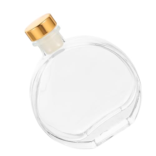 BIUDECO Aromatherapie Glas Diffuser Flasche Transparent mit Goldenem Verschluss Nachfüllbar für Ätherische Öle Eleganter Duftölspender für Zuhause und Reise Stilvolles Dekor von BIUDECO